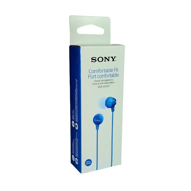 SONY - Audífono Sony Stereo Standard Azul - MDR-EX15LP