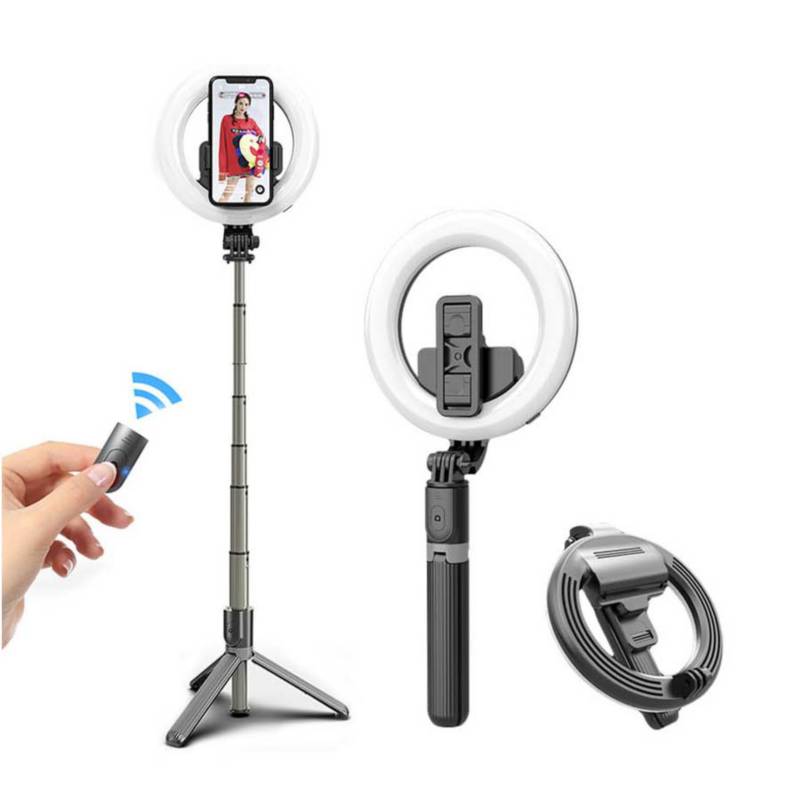 Dropship Mini Selfie Stick Tripode Movil Light Portabl Phone Stand Lamp  Bluetooth Con Luz Palo Extensible Led Video Tripe Smartphone Aro to Sell  Online at a Lower Price