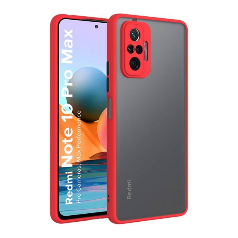Case Funda Mate Antishock Xiaomi Redmi Note 10 Pro - Rojo SM