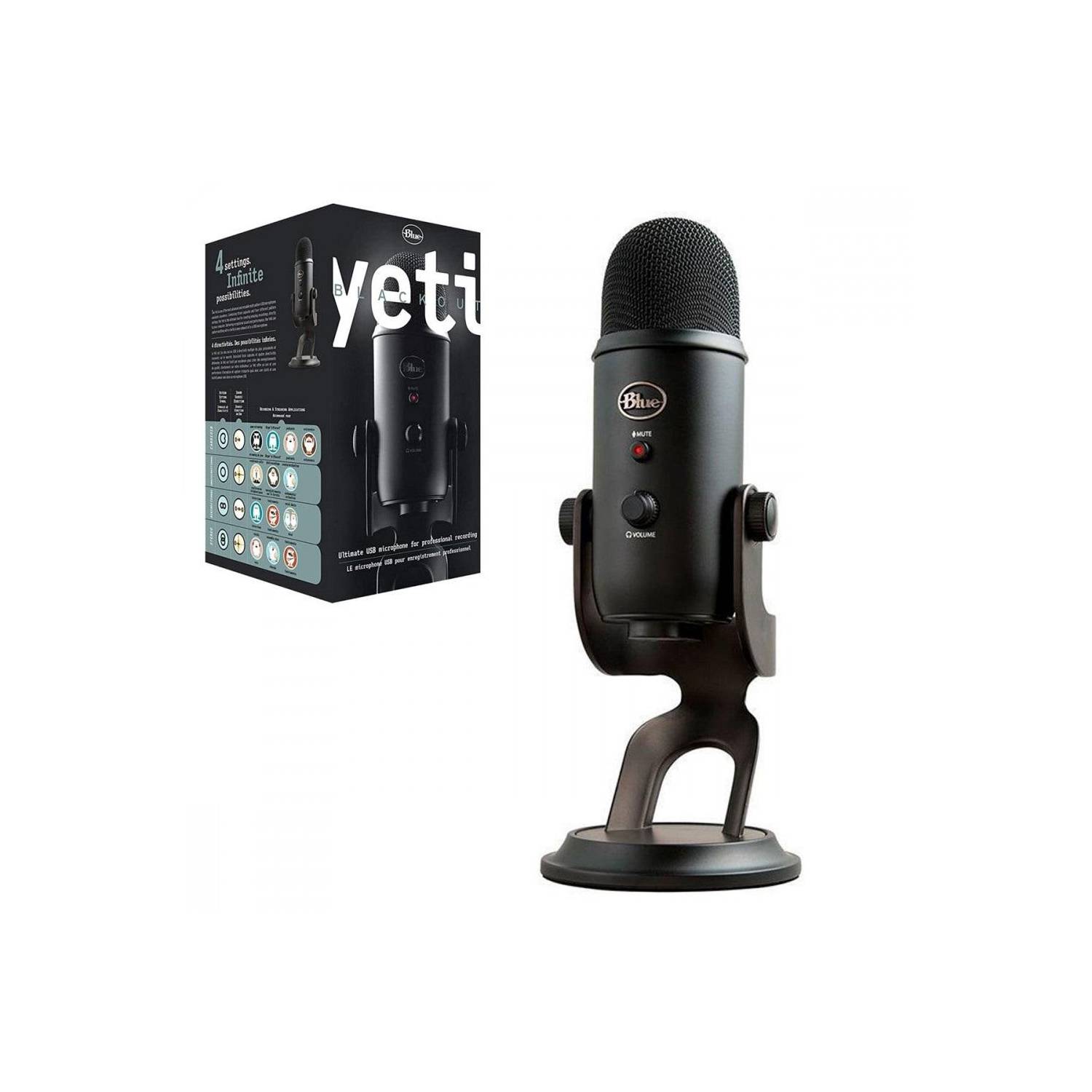 MICROFONO BLUE YETI BLACKOUT