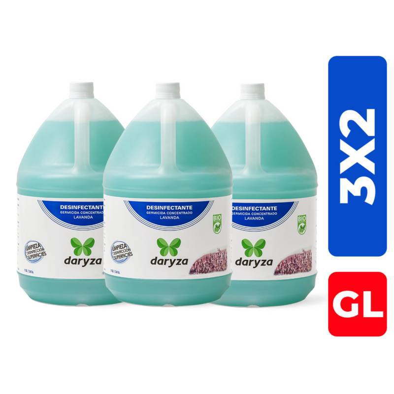 3x2 Desinfectante Biodegradable Lavanda Daryza X Galón Generico 4635