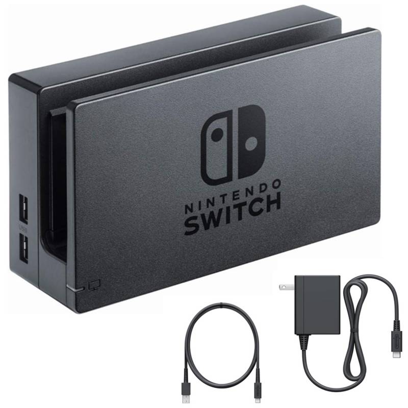NINTENDO - Dock Nintendo Switch Set con Cargador y Cable Sin caja