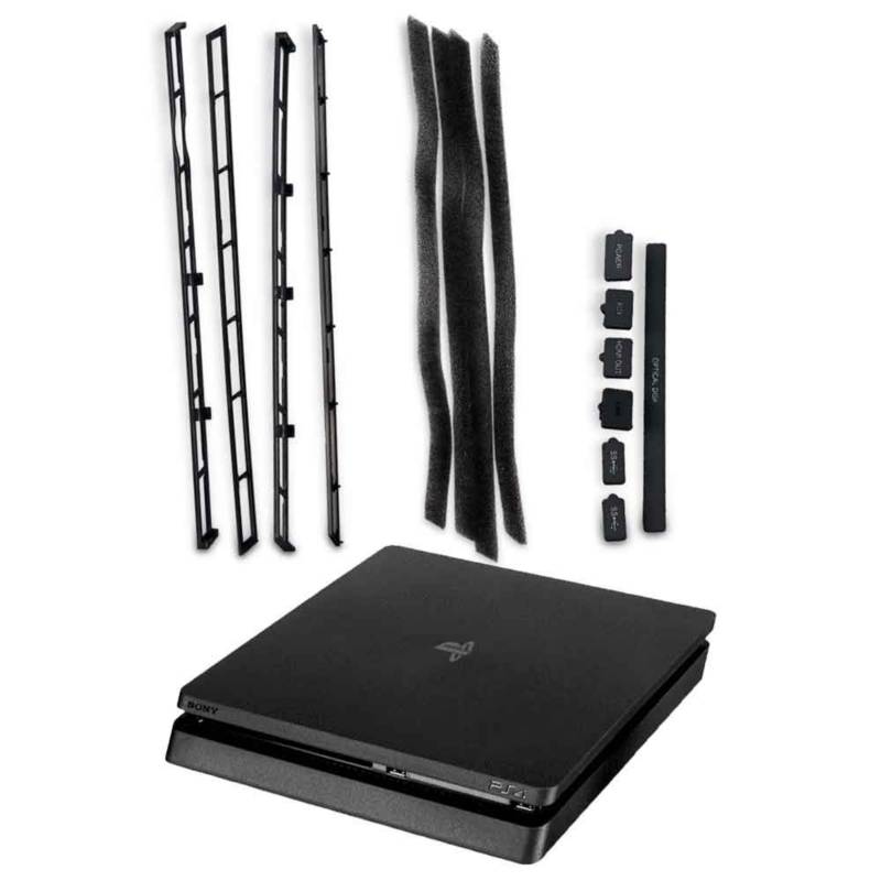 VARIOS - Kit Protector de Polvo para PS4 Slim