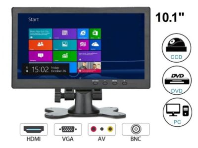 Monitor 10 Pulgadas Lcd Entrada Hdmi Vga Rca