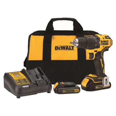 Ripley - DEWALT TALADRO PERCUTOR 20V ATOMIC BRUSHLESS + 2 BATERIAS 20V MAX  2AH +CARGADOR+_DCD709D2-B2