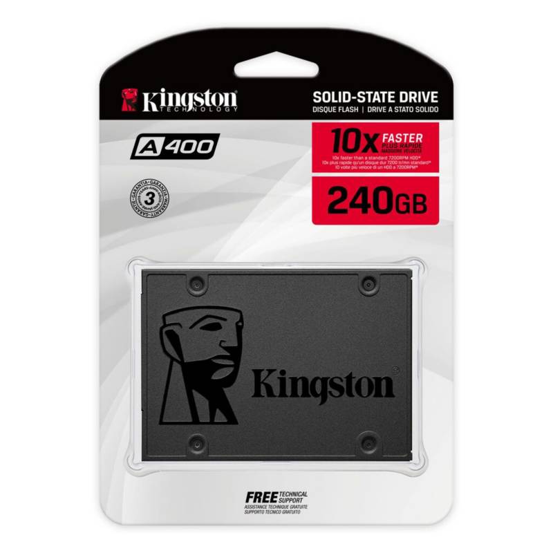 KINGSTON - SSD Kingston A400 240GB SATA 6Gbs 25 7mm TLC