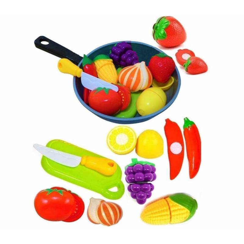 Juguete Set Estimulante Para Cortar Frutas Verduras 10 Pieza OEM