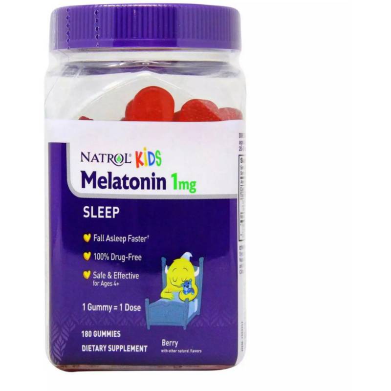Melatonina en gomitas natrol para niños 1 mg - 180 gomitas NATROL