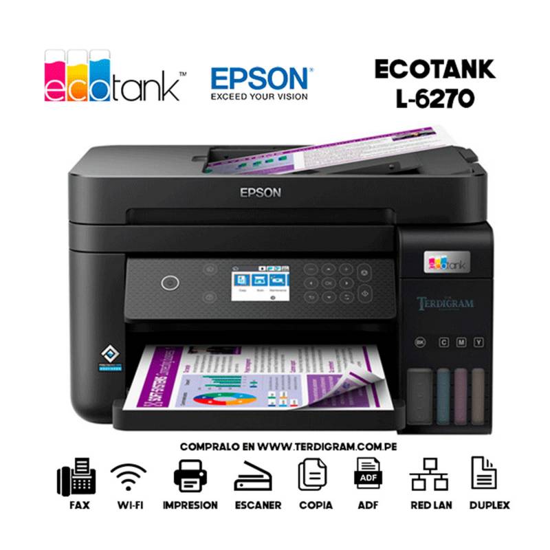 Impresora Multifuncional Epson Ecotank L6270 Inyección de tinta