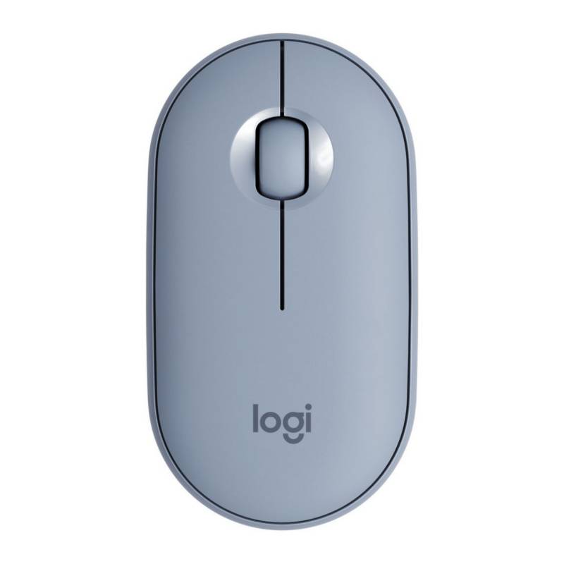 LOGITECH - Mouse Logitech M350 Pebble Inalambrico Silencioso UsbBluetooth Azul