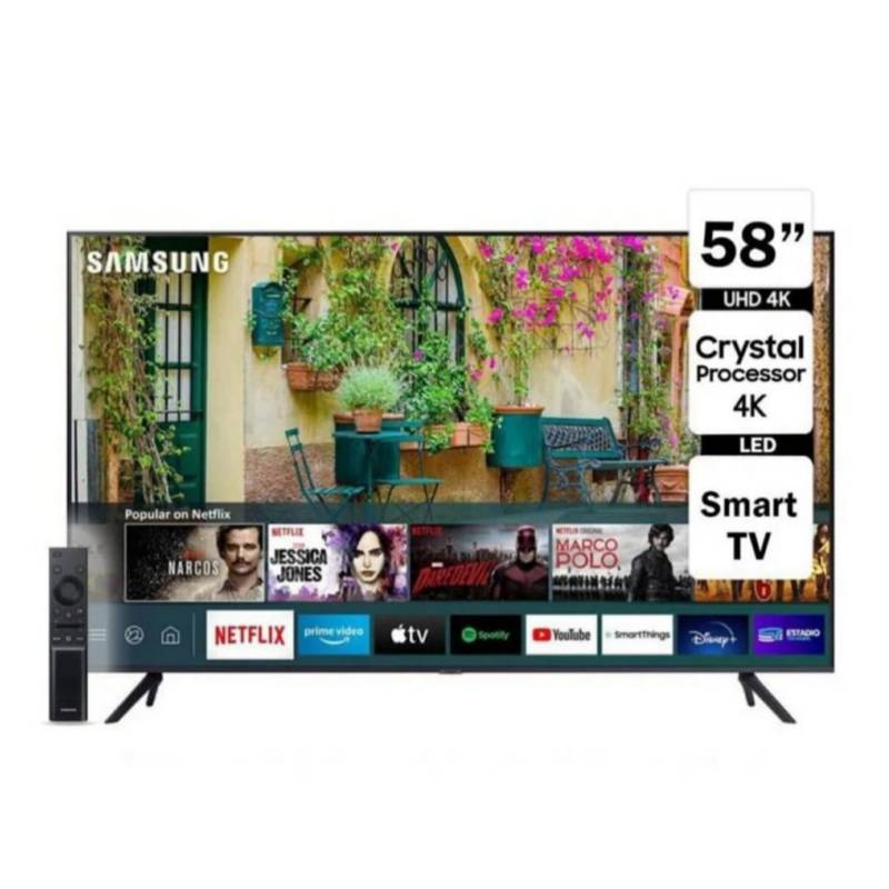SAMSUNG - Televisor Samsung 58 Smart TV Crystal UHD 4K 58AU7000