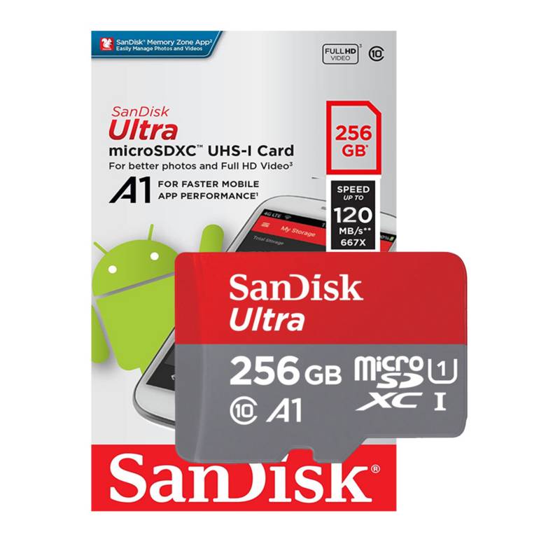 Sandisk Ultra A1 Memoria Micro SD 256GB 120Mb Clase10 SANDISK