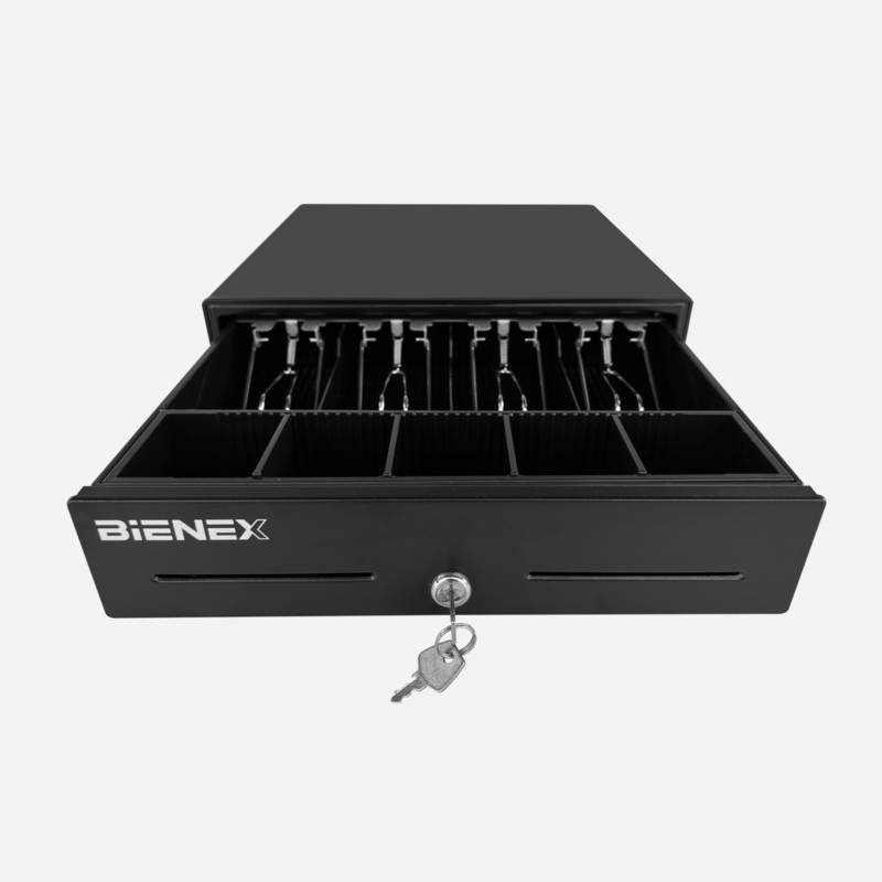 BIENEX - Gaveta Caja de dinero Caja registradora con RJ11- 33x34x9cm KR330