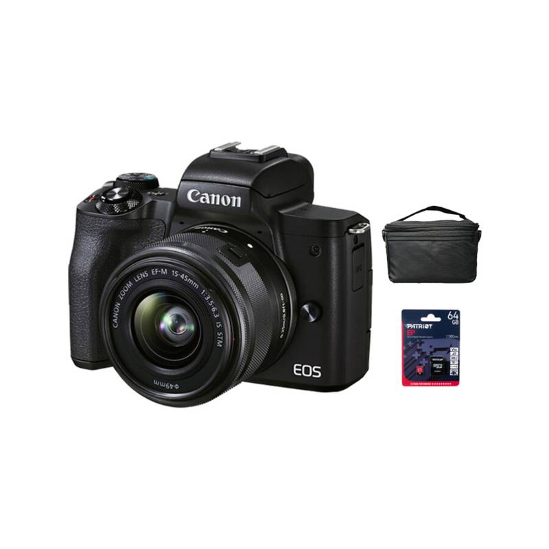 CANON - Camara Canon EOS  M50 Mark II+15-45mm IS STM (Gratis:Estuche+Mem64GB)