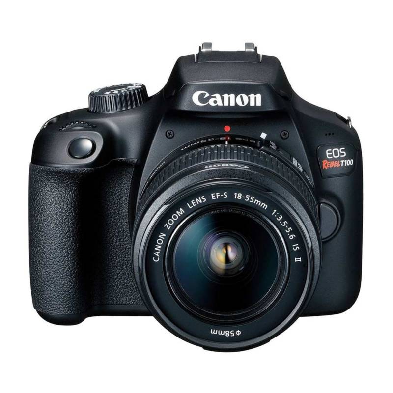 CANON - Canon Cámara EOS T100 Con Lente De 18-55 mm