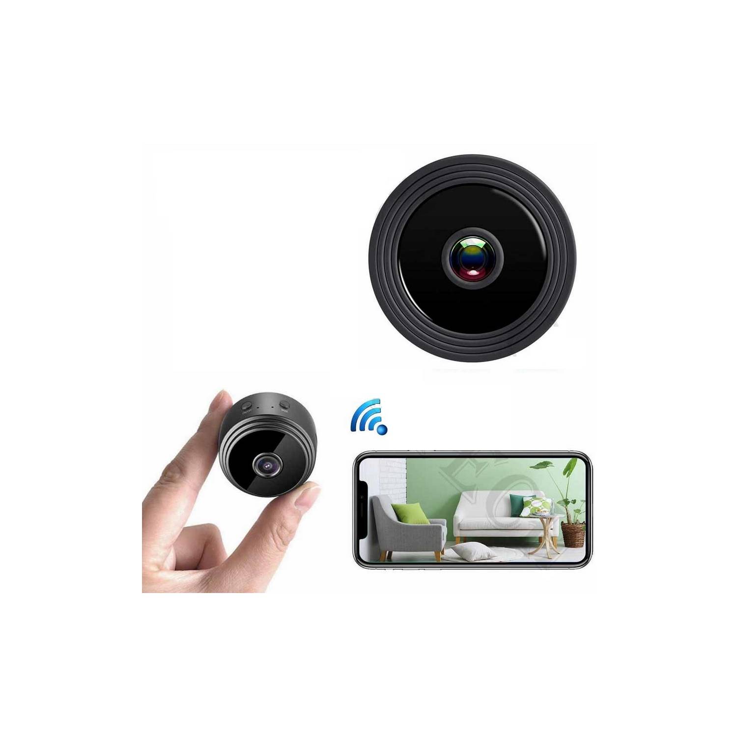 Camara Seguridad Mini Espia Con Detector De Moviento Wifi! Color Negro A9