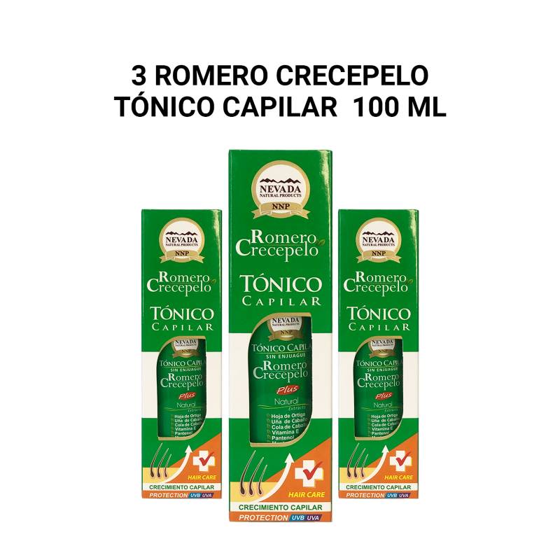 3 Romero Crecepelo Tónico Capilar 100ml GENERICO 