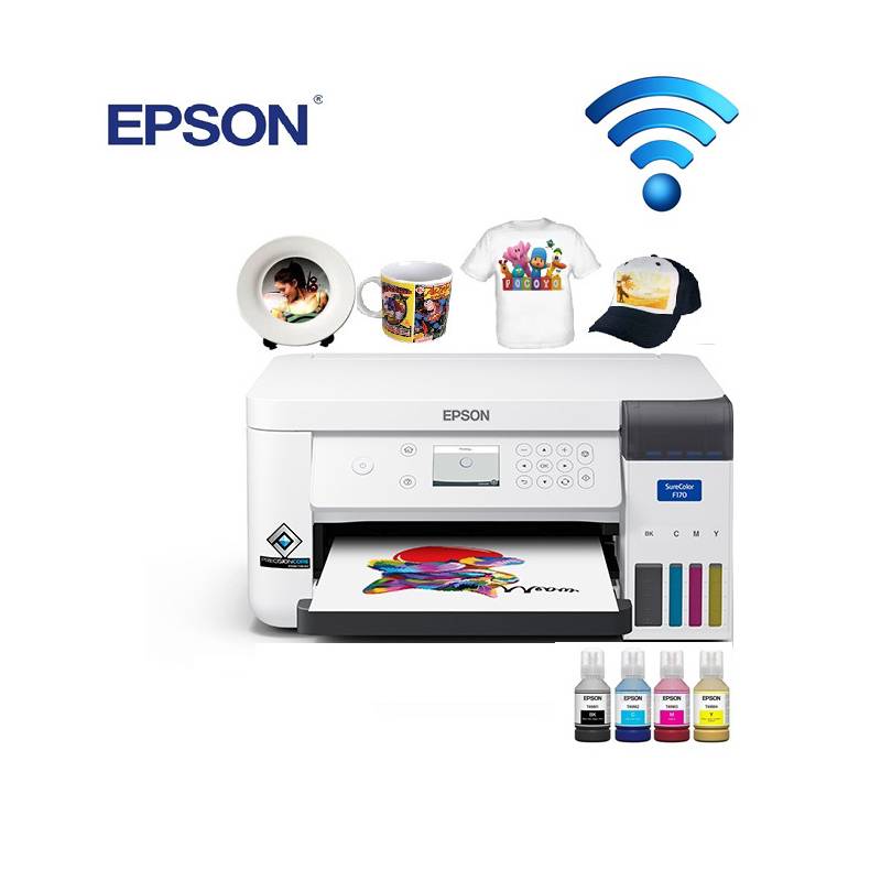 Impresora Epson F170 de Sublimación de Tinta SureColor | CompuImpresión