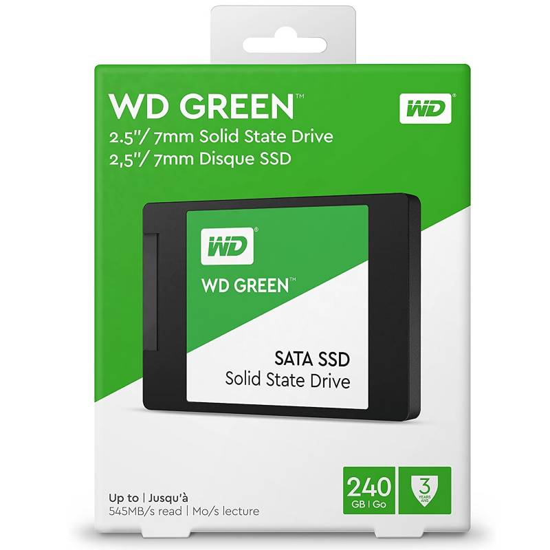 WESTERN DIGITAL - Disco Duro SSD WD Western Digital Green 2.5 240GB SATA