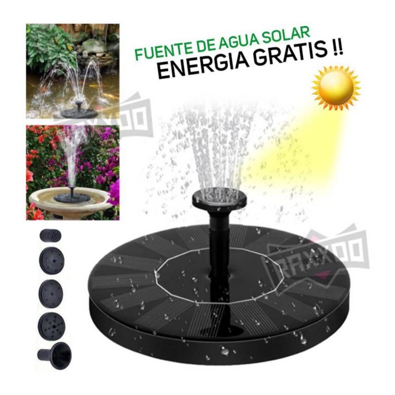 Honestidad fondo de pantalla nadar Fuente pileta con bomba solar para decoracion jardin aves estanques  GENERICO | falabella.com