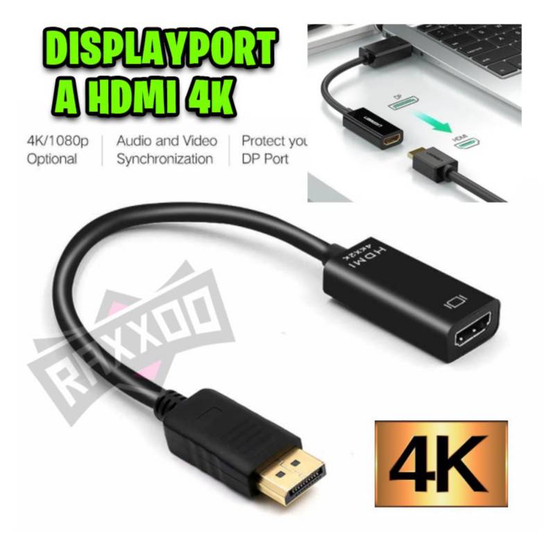 Adaptador Convertidor Display Port Dp a HDMI 4k Ultra HD Dp a HDMI