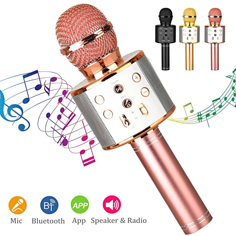 Microfono Karaoke Bluetooth Inalambrico Parlante - LhuaStore