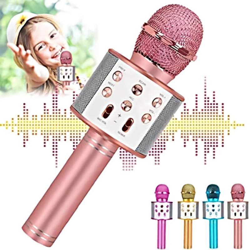 Wireless Bluetooth Karaoke Microphone Handheld Mic Speaker Home KTV Players  BEST