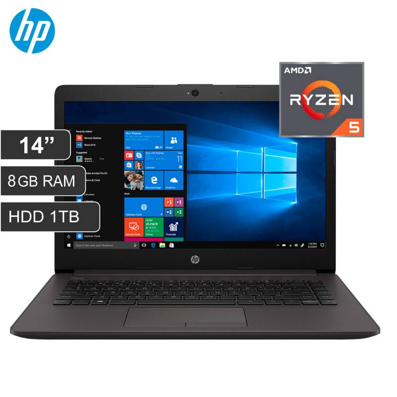 Laptop Hp 14 Amd Ryzen5 Ram 8gb Hdd 1tb 245 G7 Hp 8697