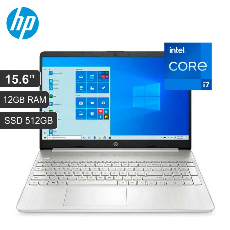 HP - Laptop HP 15.6"  Intel Corei7 - 12º ( 1255U ) Ram 12GB / SSD 512GB - 15-DY5010LA
