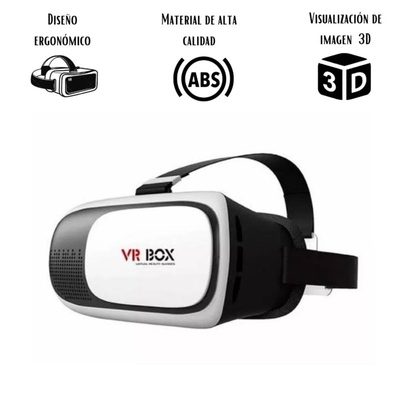GENERICO Lentes de realidad virtual 3d gafas vr box controlador