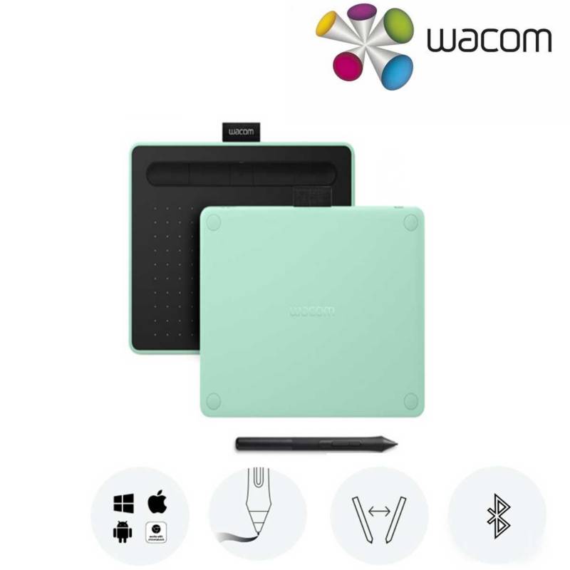 Tableta Grafica Wacom Intuos S Bluetooth CTL4100WLE0 Green WACOM