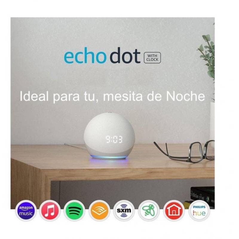 Echo Dot (5.ª generación, modelo de 2022), Blanco + Philips Hue