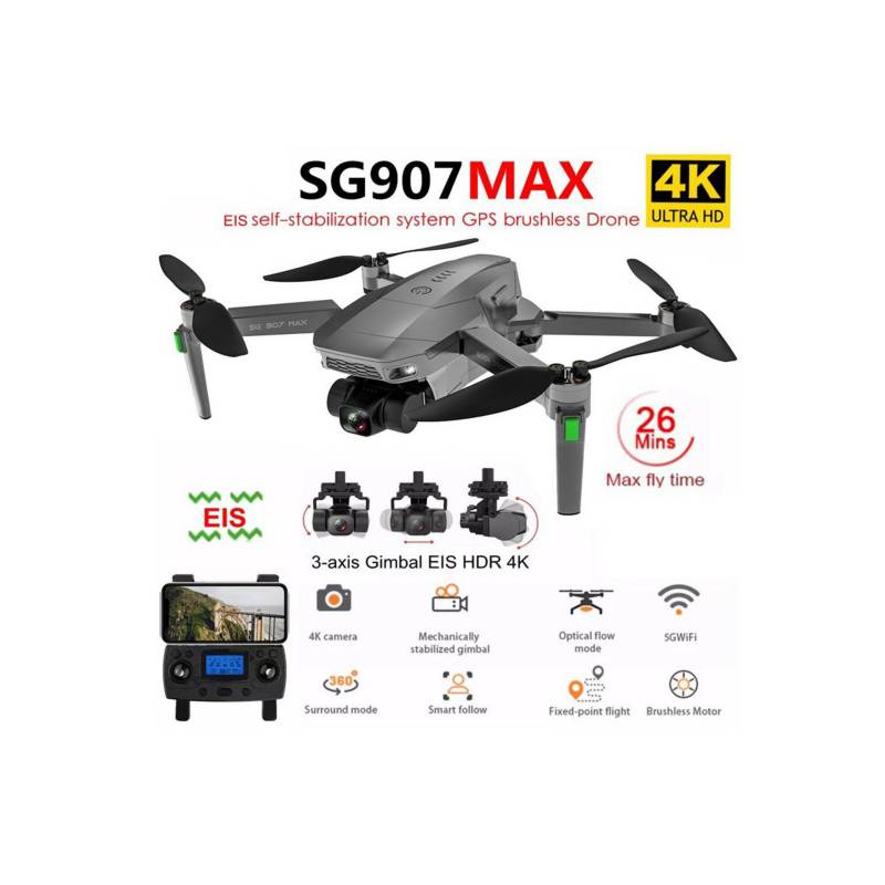 GENERICO - Drone zll sg907 max 4k cámara gps 5g