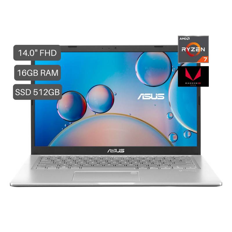 ASUS - Laptop Asus M415Da-Eb929W 14",  Amd Ryzen 7, 16Gb, 512Gb SSD Windows 11