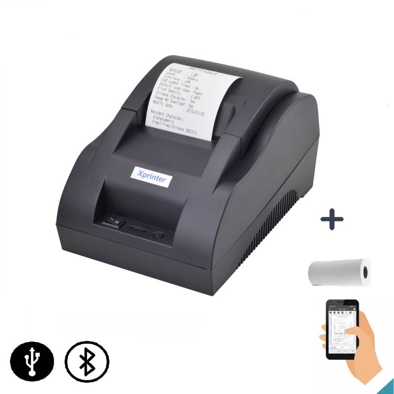 Impresora Ticketera Térmica Escritorio 57mm 58mm Usb Bluetooth Xprinter 8600