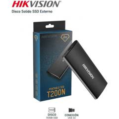 HIKVISION - Disco externo ssd hikvision t200n 256gb