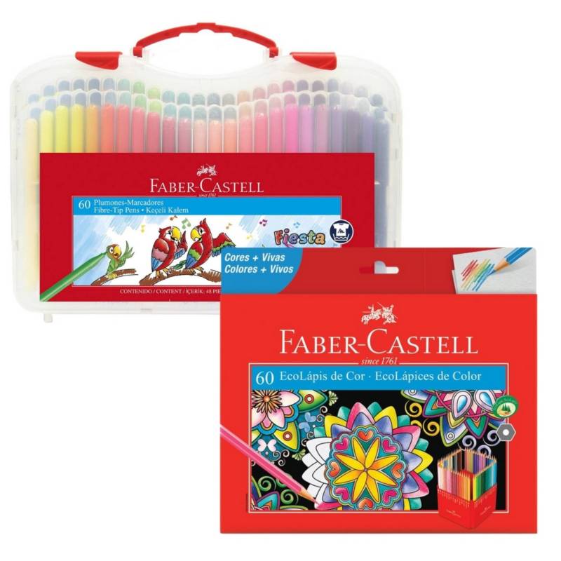 Pack Colores y Plumones x 120 FABER-CASTELL