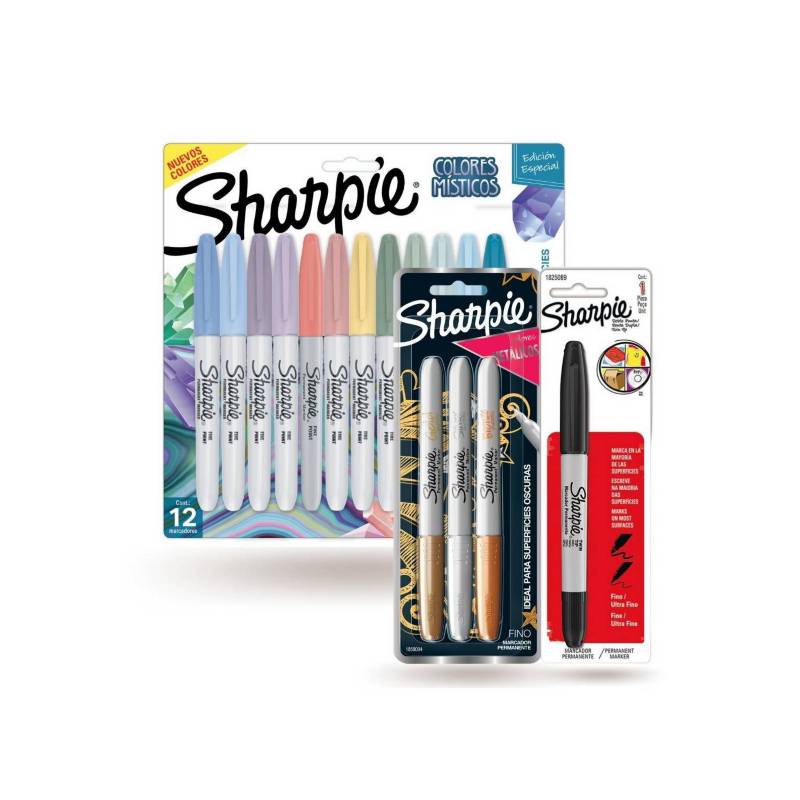 Marcadores Sharpie Colores Misticos X 24 Punta Fina