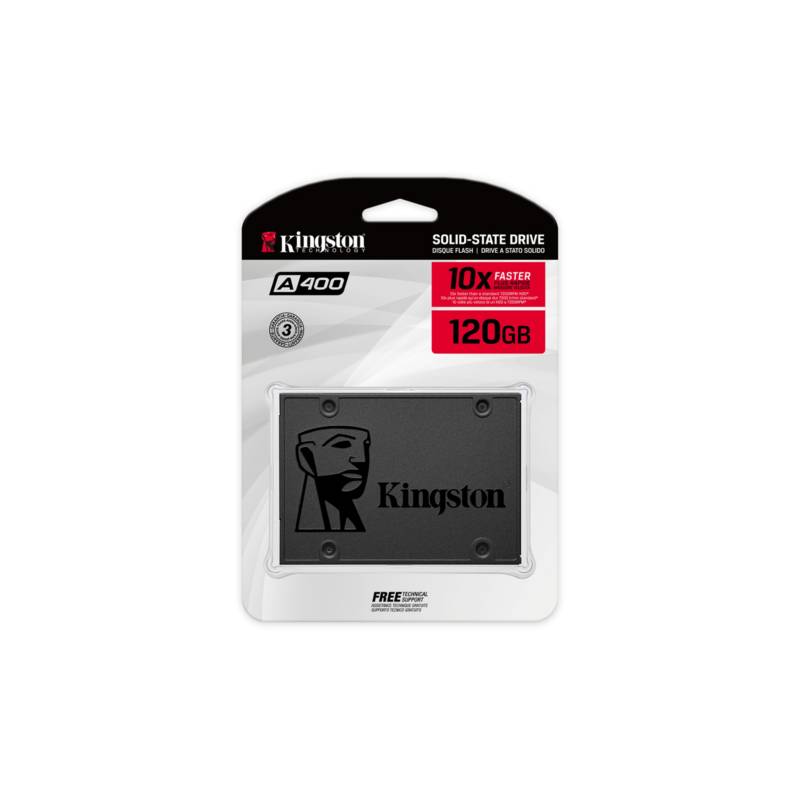 KINGSTON - DISCO SOLIDO KINGSTON A400 120GB SATA 6GBS 25 7MM TLC