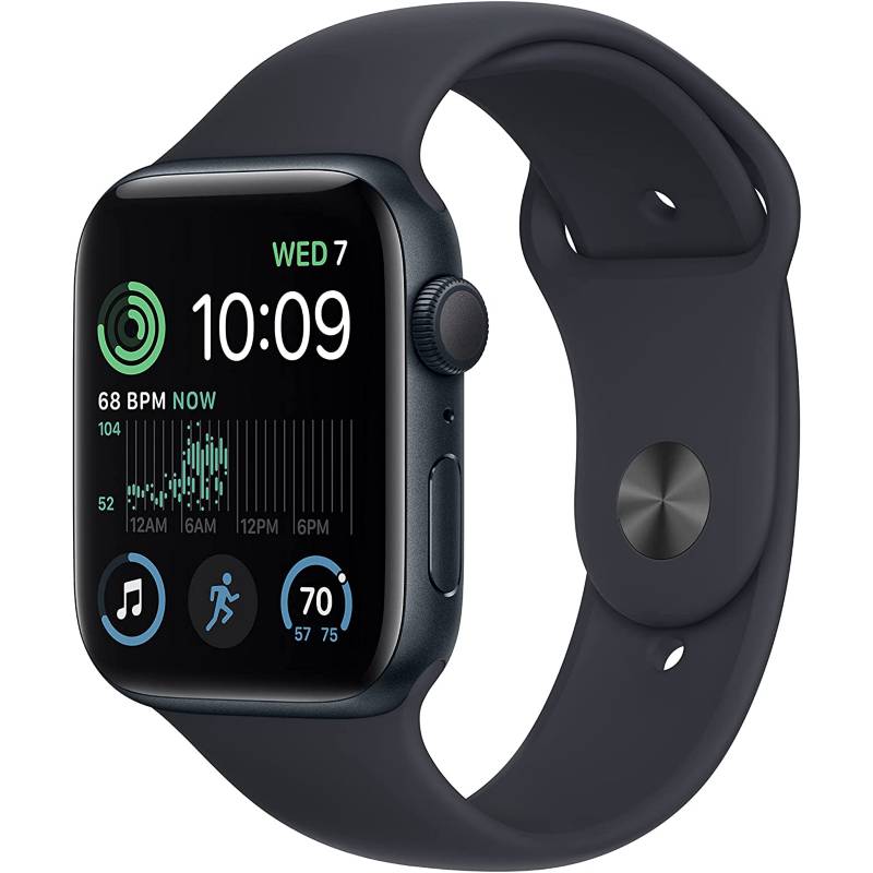APPLE - Apple Watch SE 44mm 2da Generación GPS Correa S-M Midnight