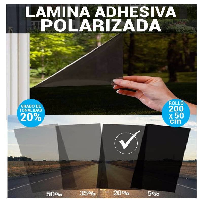 Lamina Polarizado para ventanas - 200x50cm