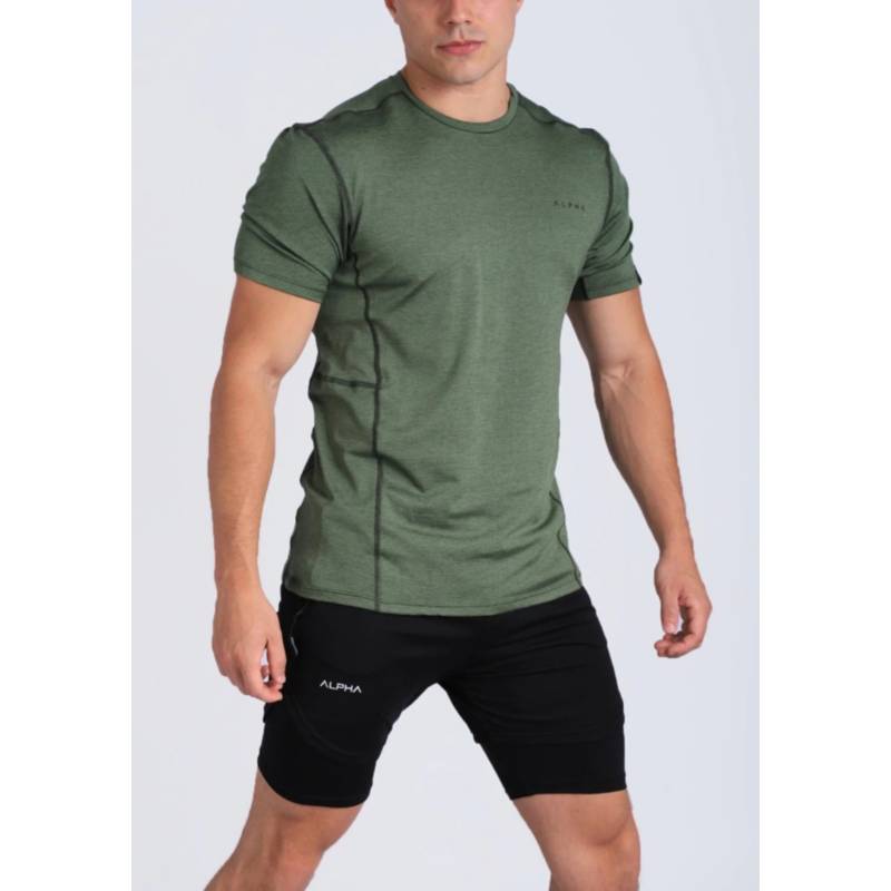 Polo deportivo hombre - ropa deportiva hombre gym crossfit - alpha fit  ALPHA FIT