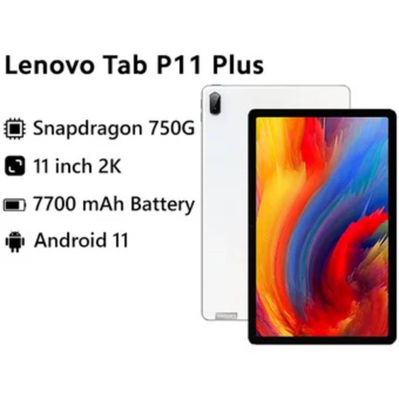 Tablet Lenovo P11 Plus 11 SnapDragon 750G 128GB ROM 6GB RAM Color White  LENOVO 