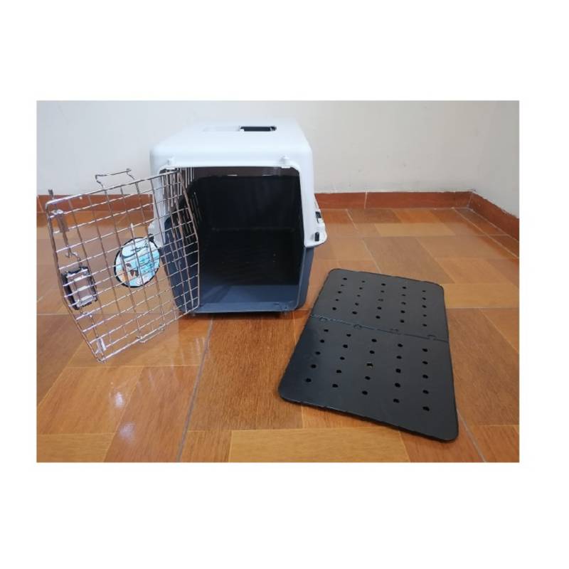 Transportador Kennel Jaula Perro Gato L60Negro GENERICO