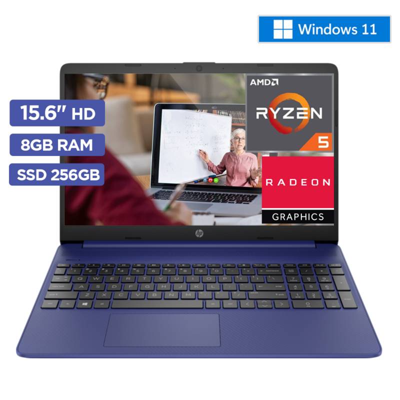 Laptop Hp Ryzen 5 5500u 21ghz Ram 8gb Ssd 256gb 156 Hd Windows 11 Hp 7829