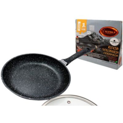 Denuevoo - Wok Sarten Roca Volcanica Tapa Hermetica + Set