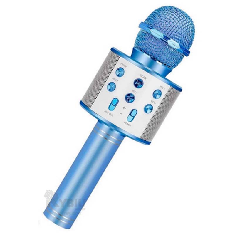 Microfono Inalambrico Colorido Blue GENERICO