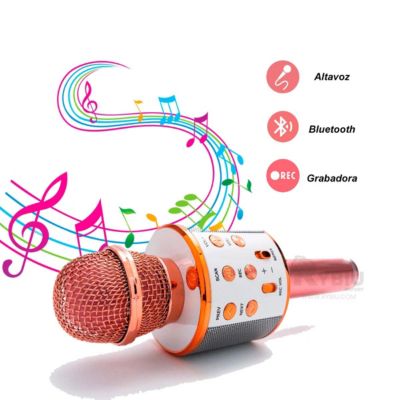 Microfono Celeste Karaoke Niños GENERICO