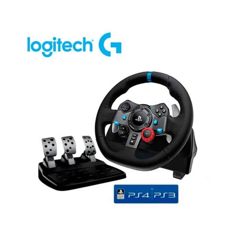 Timon Alambrico Logitech Driving Force G29 USB 2.0 para PS3 PS4 Negro  (Black)