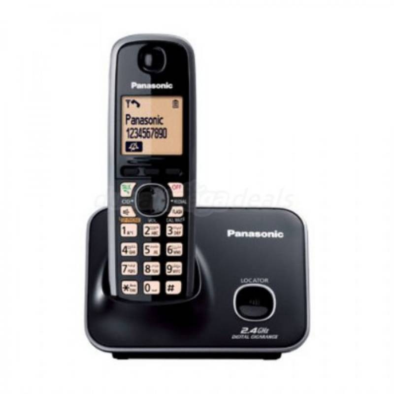 PANASONIC - Teléfono inalámbrico panasonic kx-tg3711lb - negro